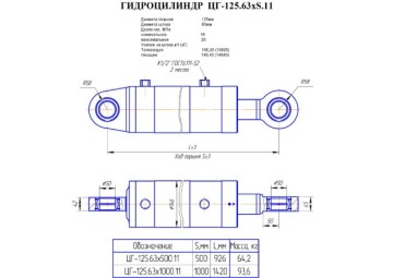 ЦГ-125.63х1000.11